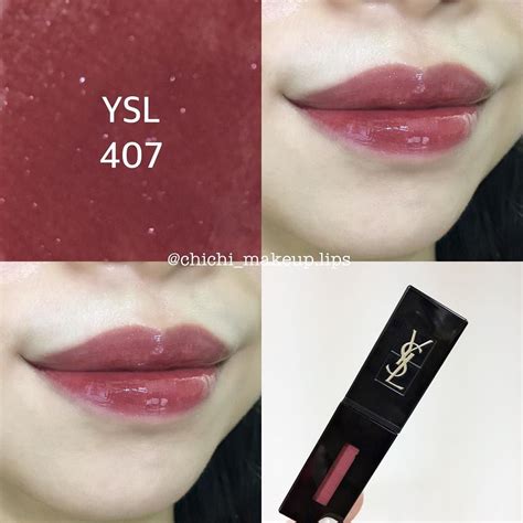 ysl 407 รีวิว|YSL lipstick.